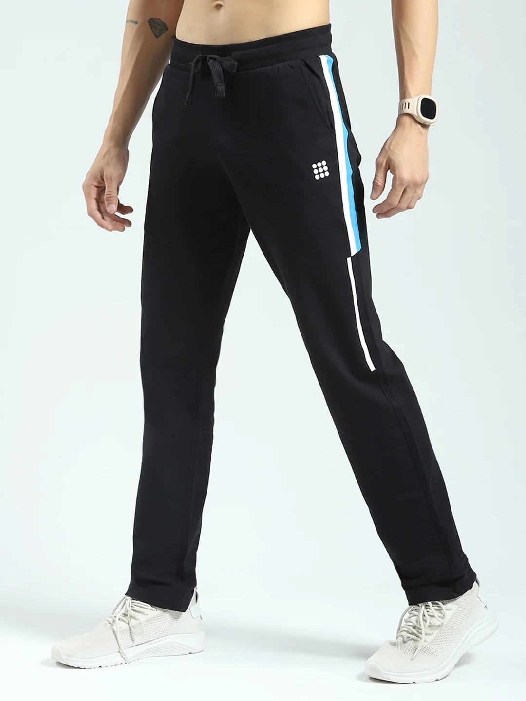Rock.it Men Black Solid Regular Fit Lower - Image 3