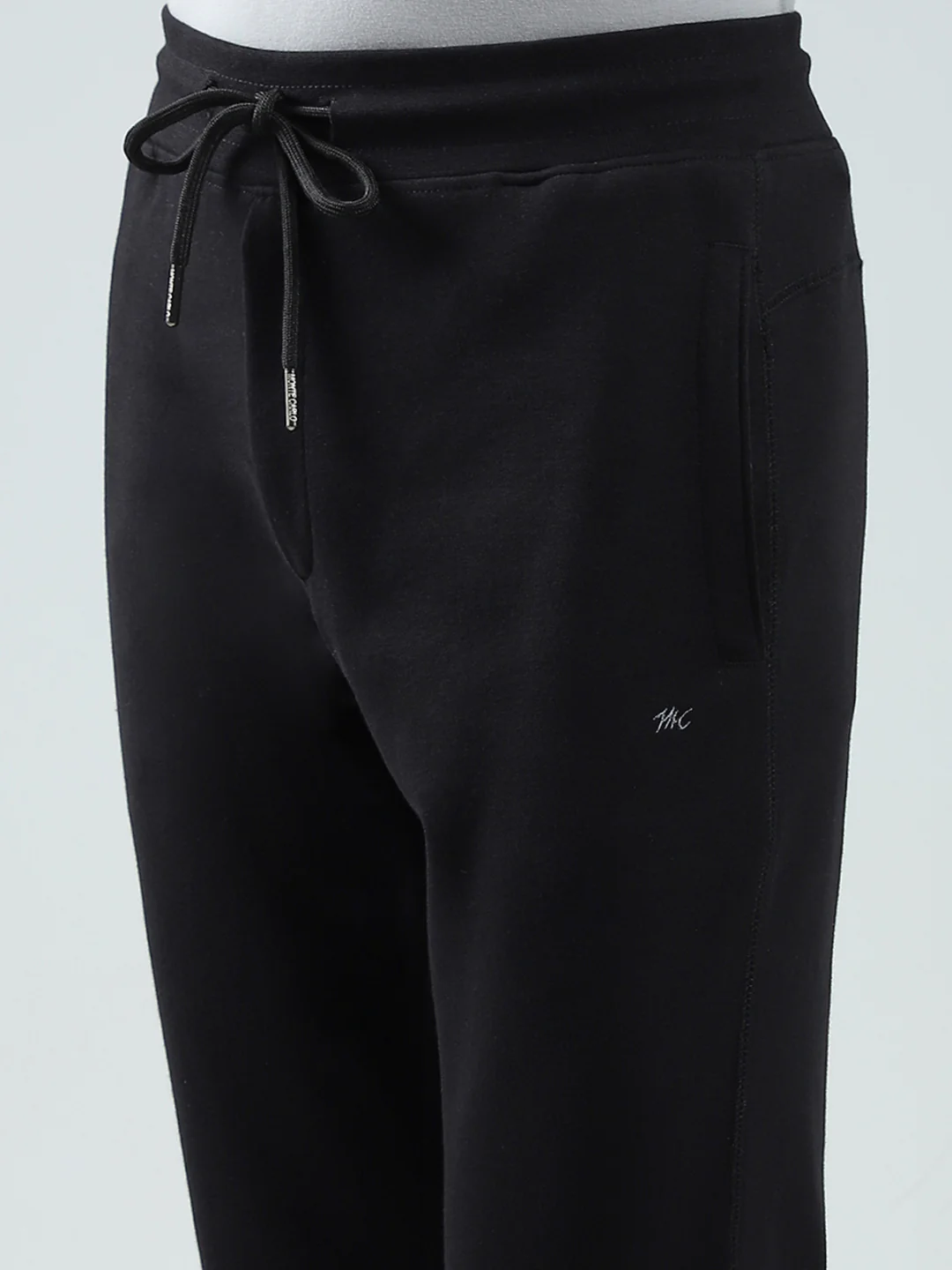 Men Black Solid Regular Fit Lower - Image 6