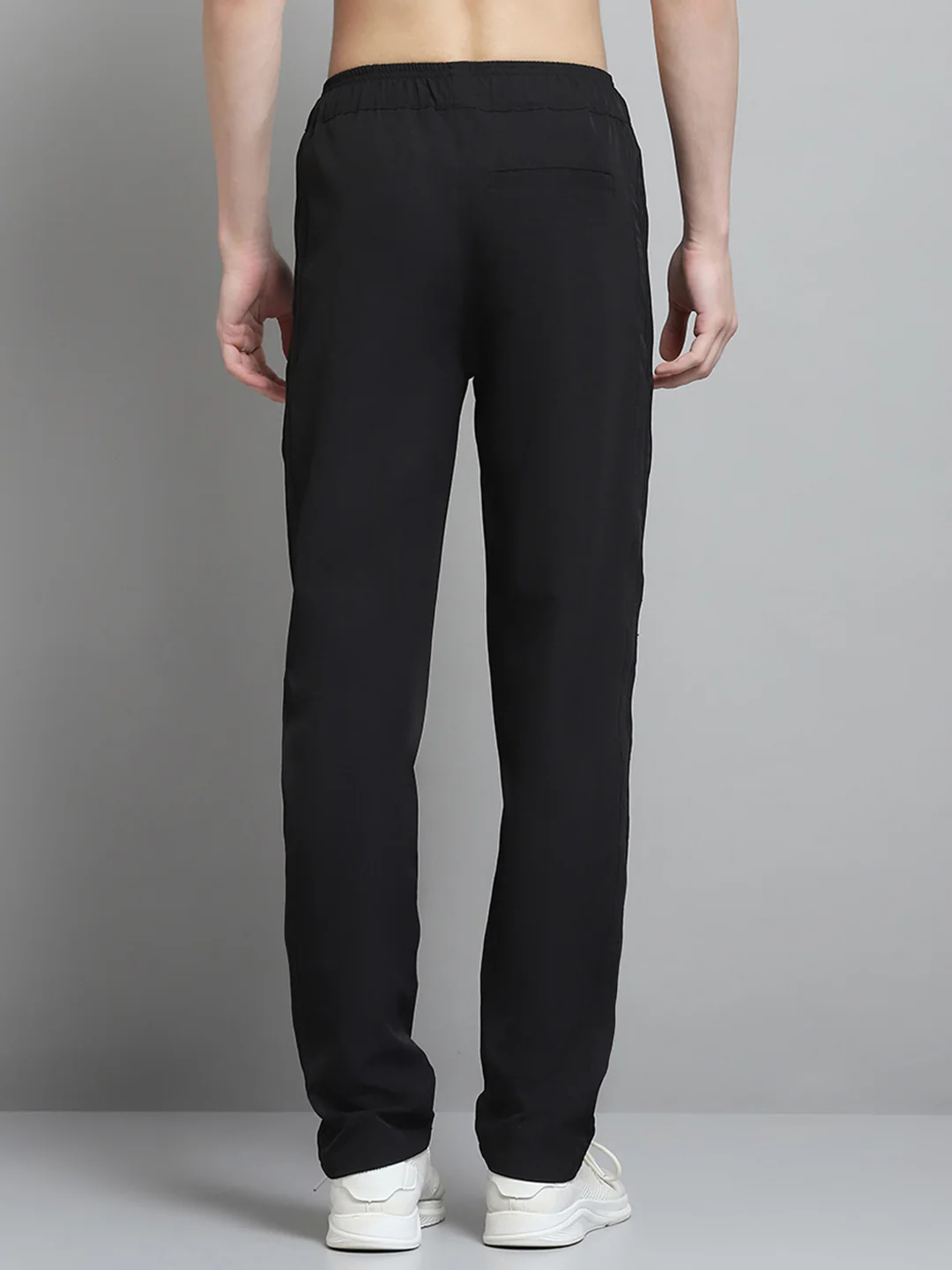 Men Black Solid Regular Fit Lower - Image 5