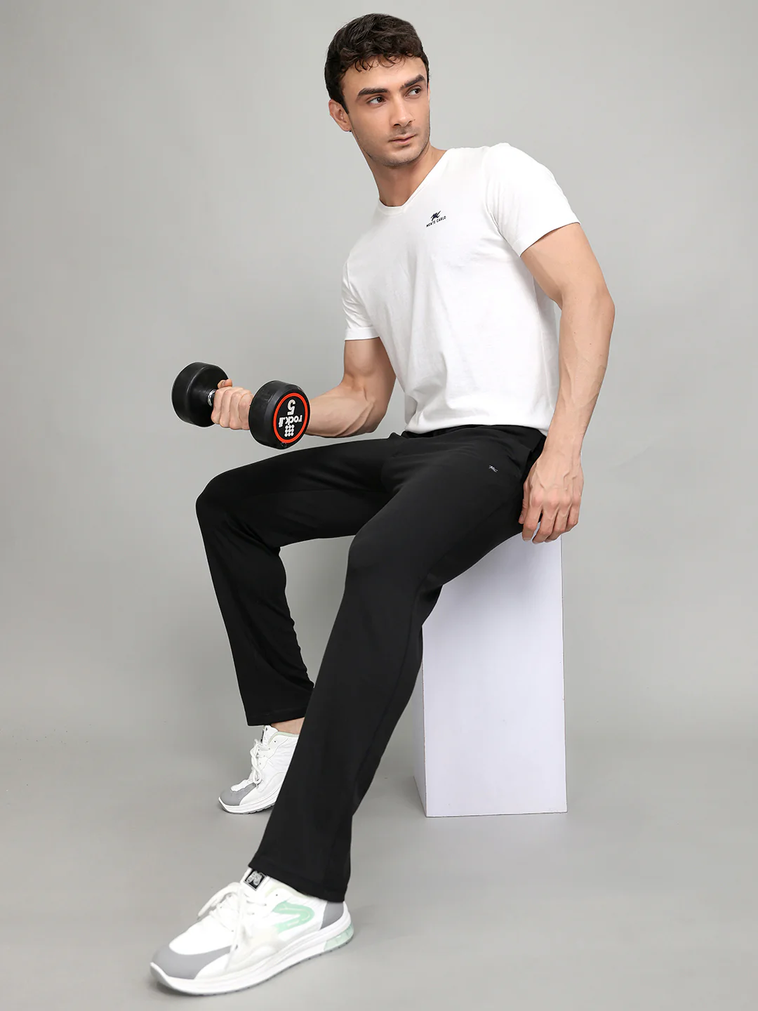 Men Black Solid Regular Fit Lower - Image 6