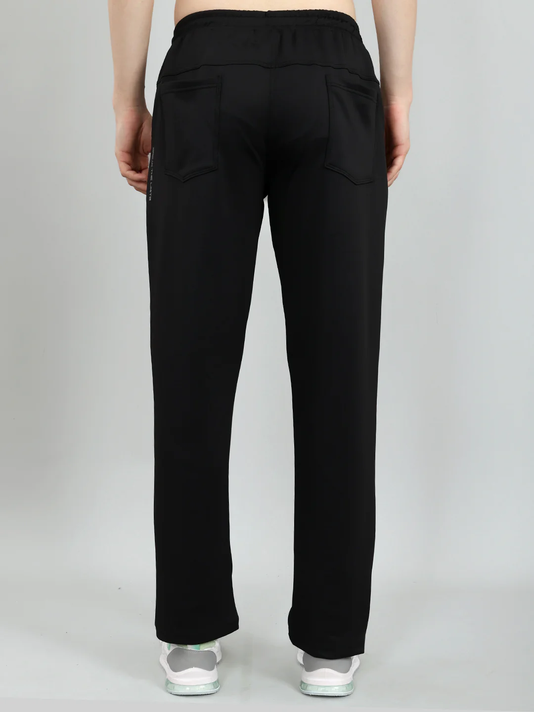 Men Black Solid Regular Fit Lower - Image 6