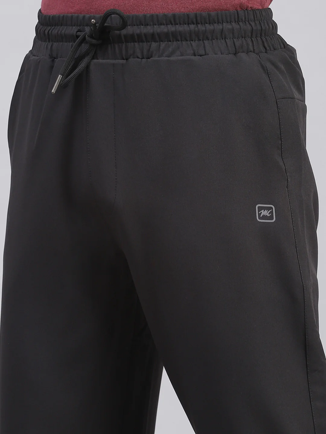 Men Black Solid Regular Fit Winter Lowers - Image 6
