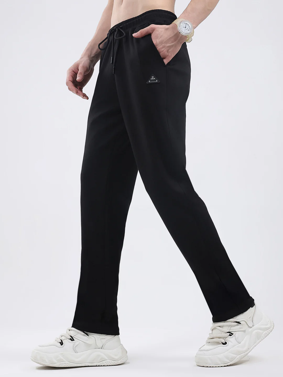 Rock.it Men Black Solid Regular Fit Winter Lower - Image 3