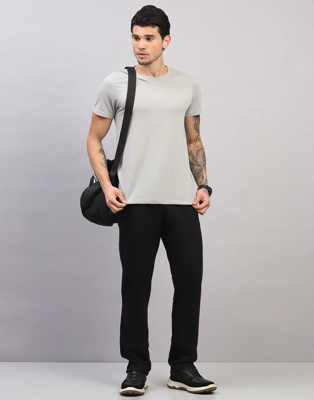 Men Black Solid Regular Fit Winter Lower - Image 6