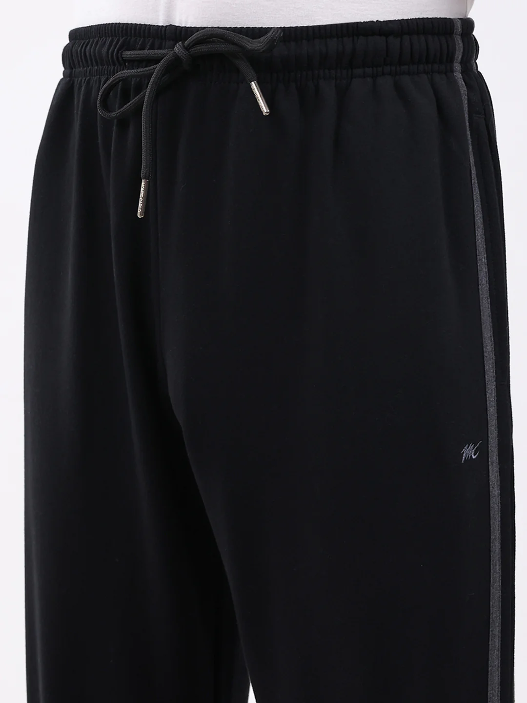 Men Black Solid Regular Fit Winter Lower - Image 6