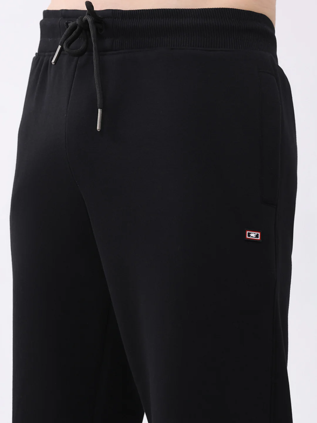 Men Black Solid Regular Fit Winter Lower - Image 6