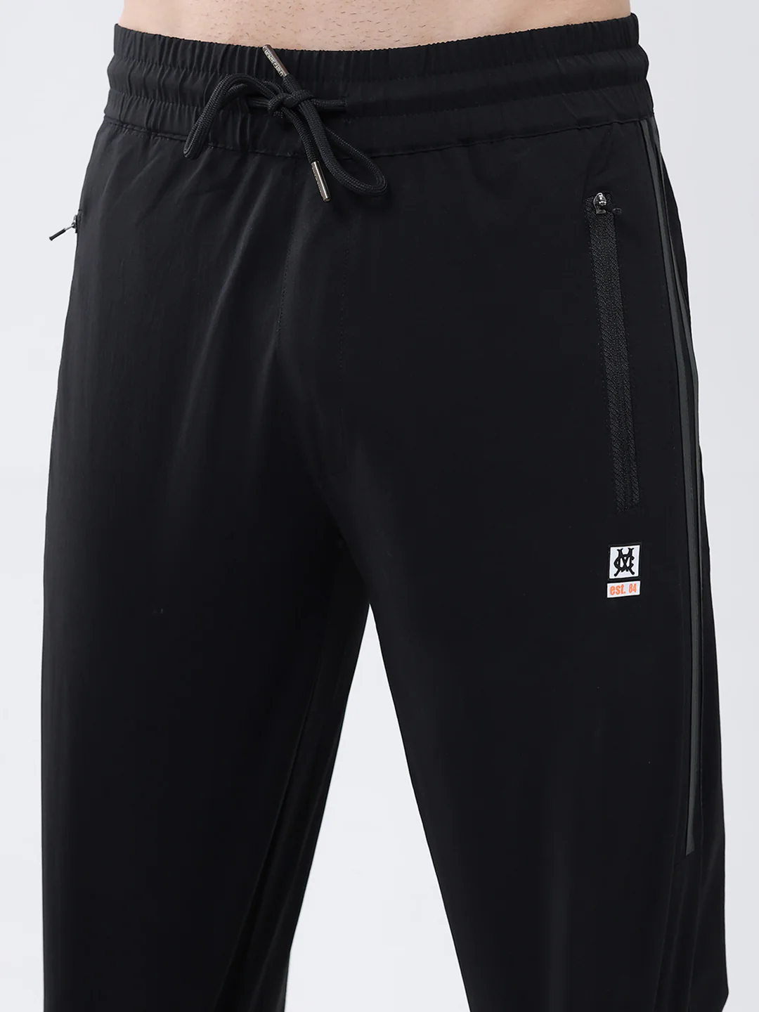 Men Black Solid Regular Fit Winter Lower - Image 6