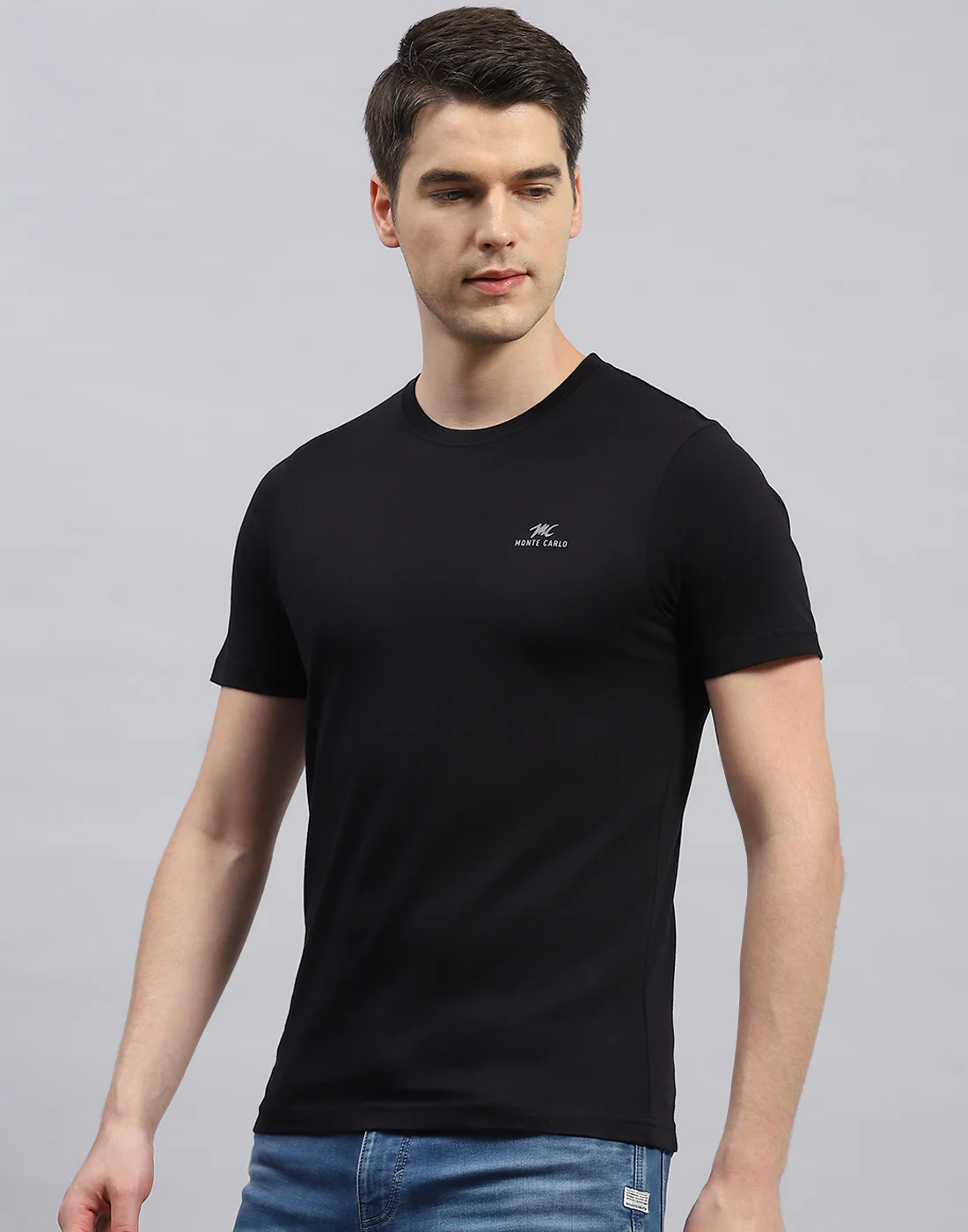 Men Black Solid Round Neck Half Sleeve T-Shirt (Pack of 3) - Image 4