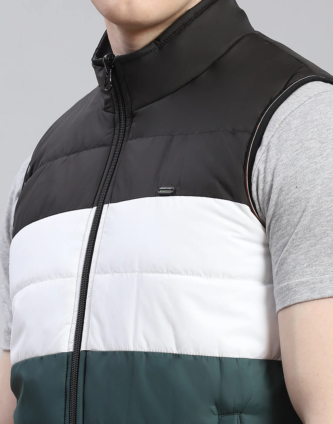 Men Black Solid Stand Collar Full Sleeve Reversible Jacket - 2 Pc set - Image 17