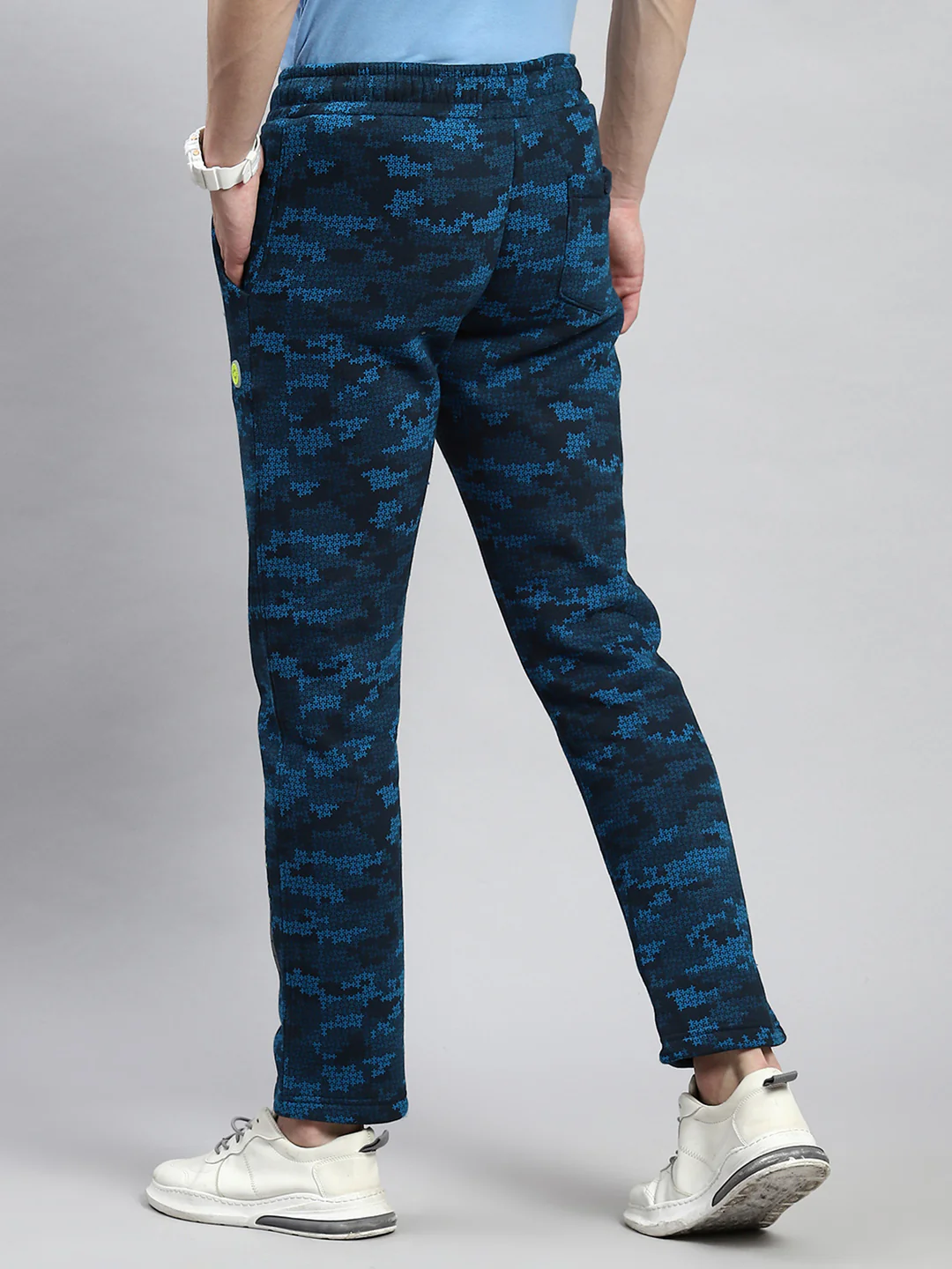 Men Blue Jaquard Winter Lower - Image 5
