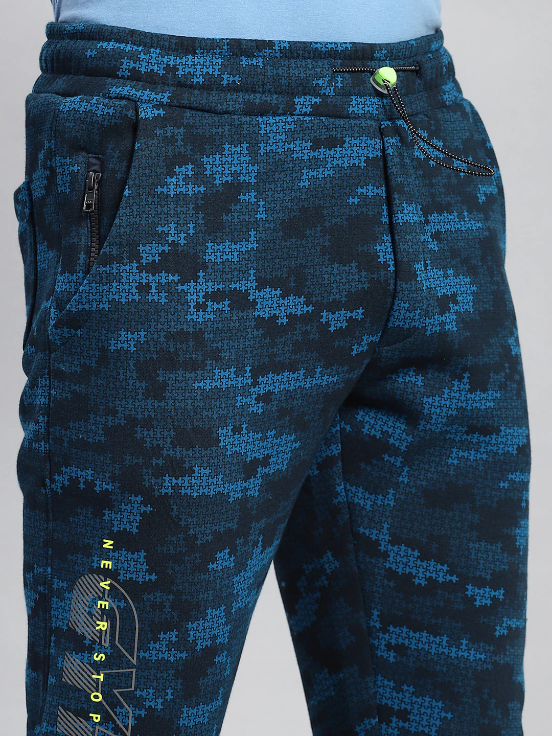 Men Blue Jaquard Winter Lower - Image 6