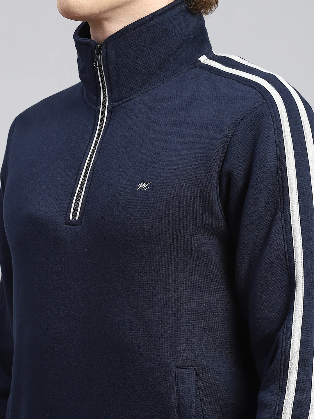 Men Blue Plain Tracksuit - Image 6
