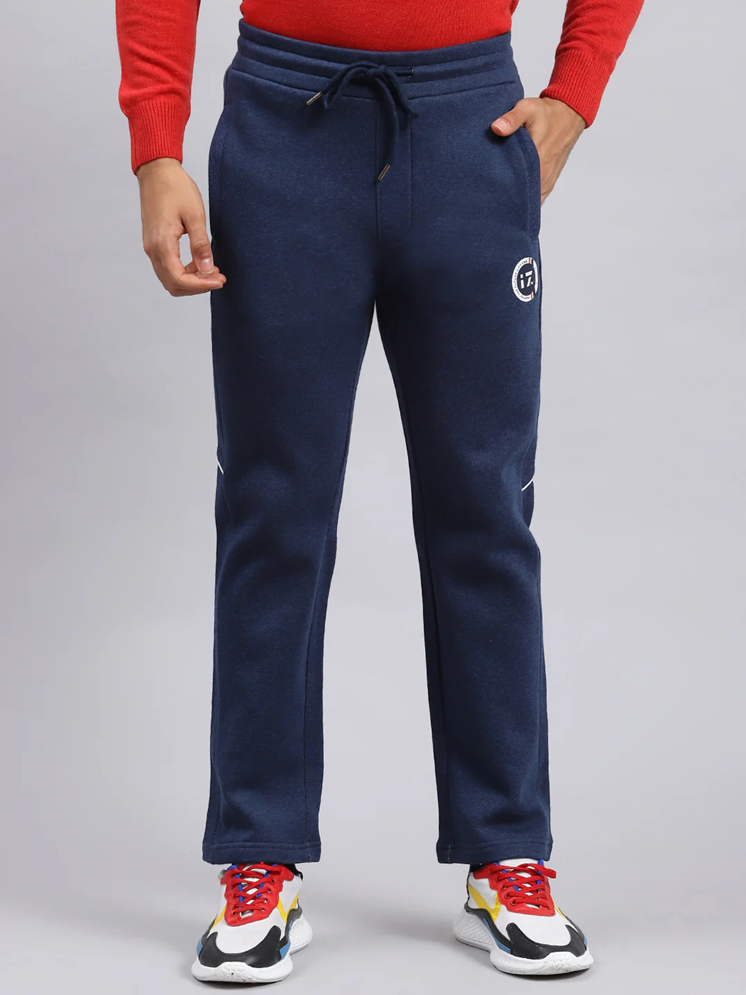 Men Blue Printed Winter Lower - Image 2
