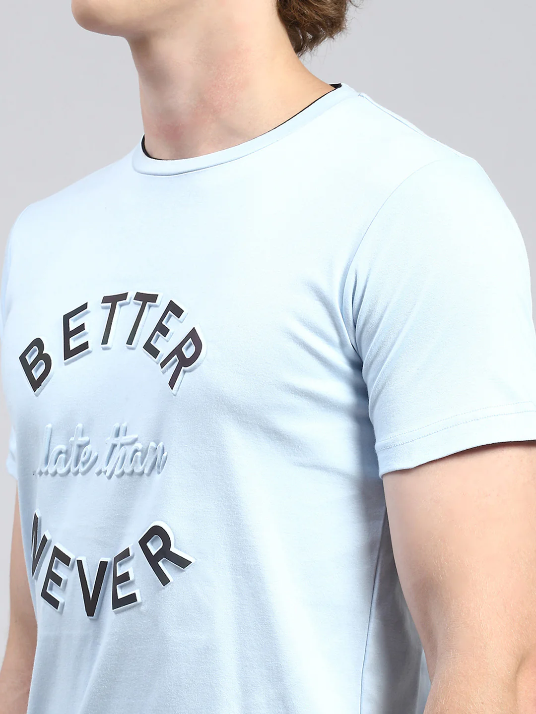 Men Blue Printed T-Shirt - Image 6