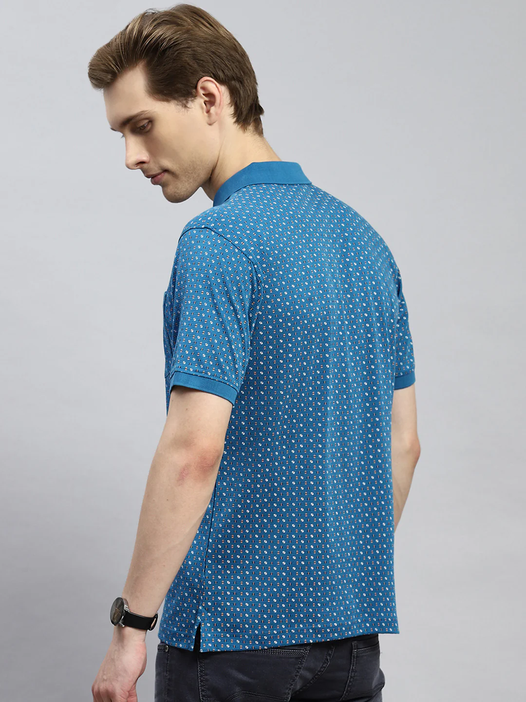 Men Blue Printed T-Shirt - Image 5