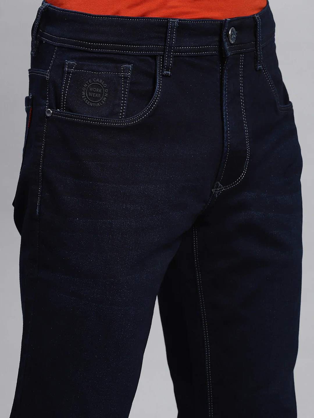 Men Blue Regular Fit Denim - Image 6