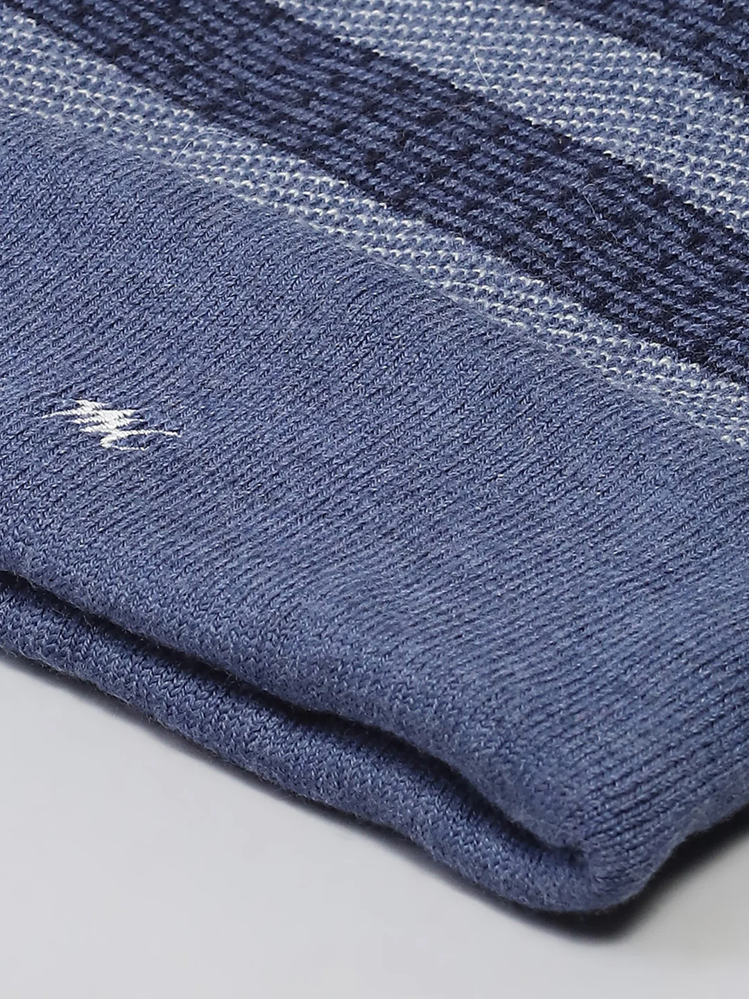 Men Blue Self Design Cap - Image 7