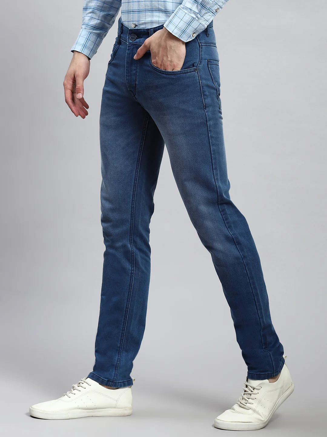 Men Blue Skinny Fit Denim - Image 4