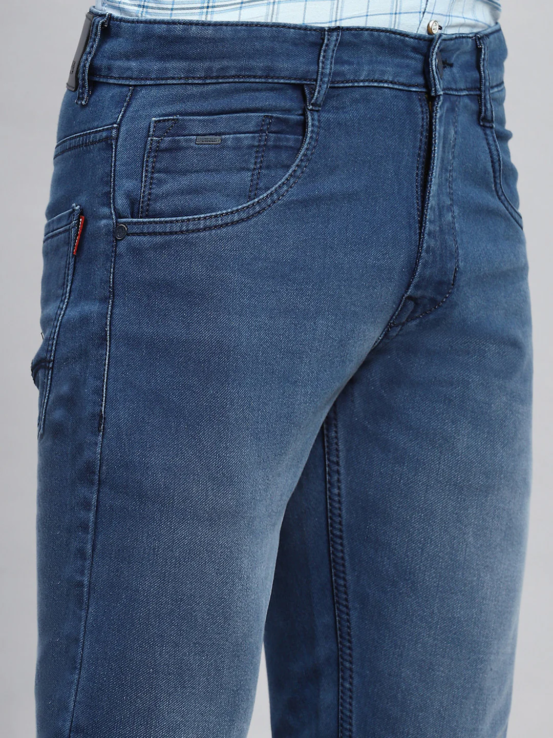 Men Blue Skinny Fit Denim - Image 6