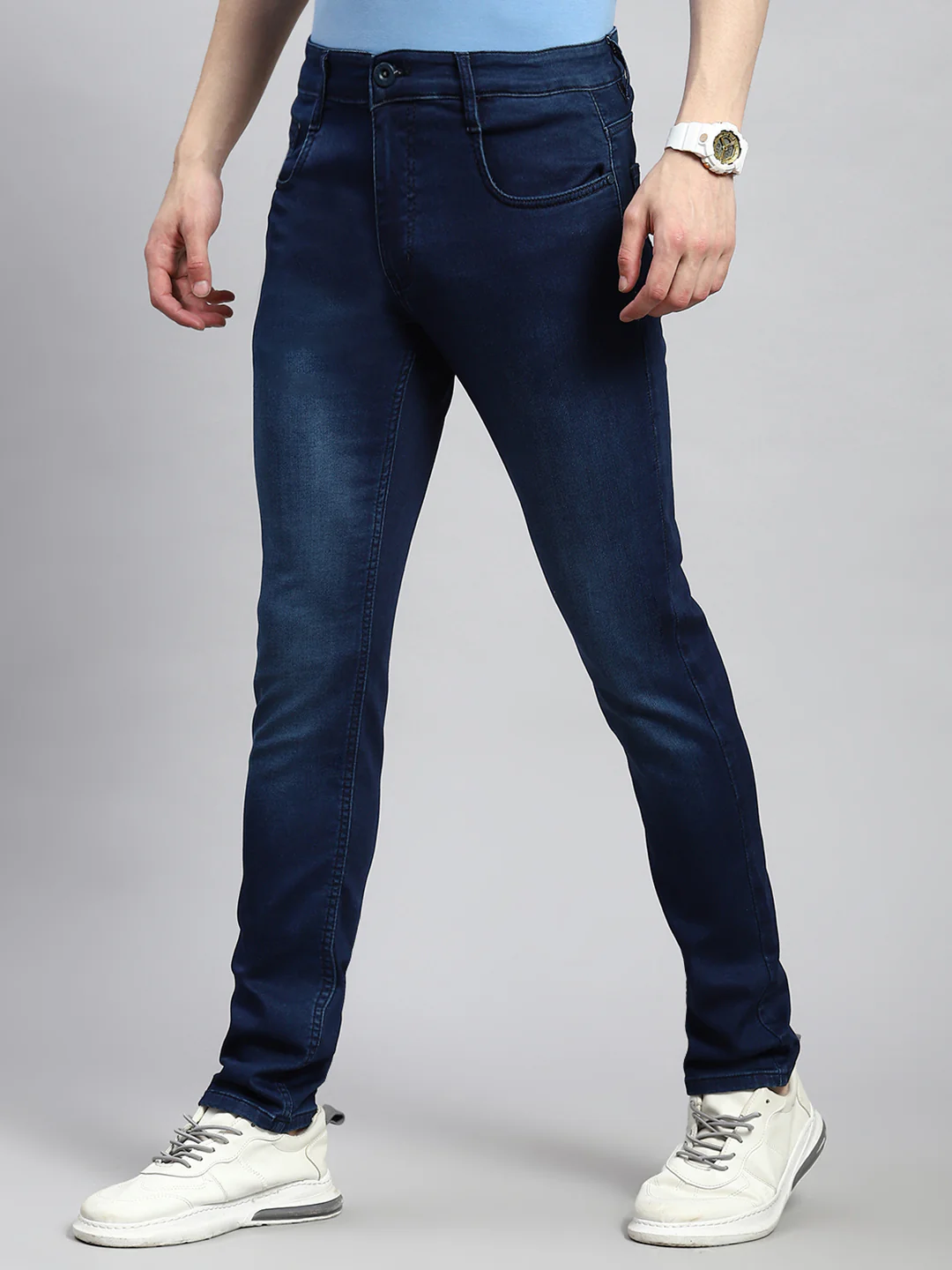 Men Blue Skinny Fit Denim - Image 4