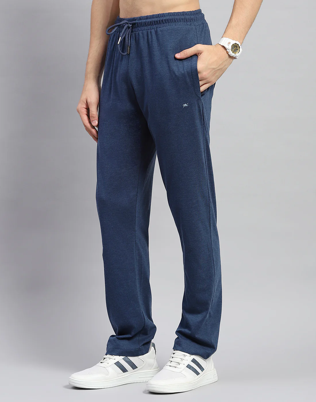 Men Blue Solid  Half Sleeve Lower Set - Image 7