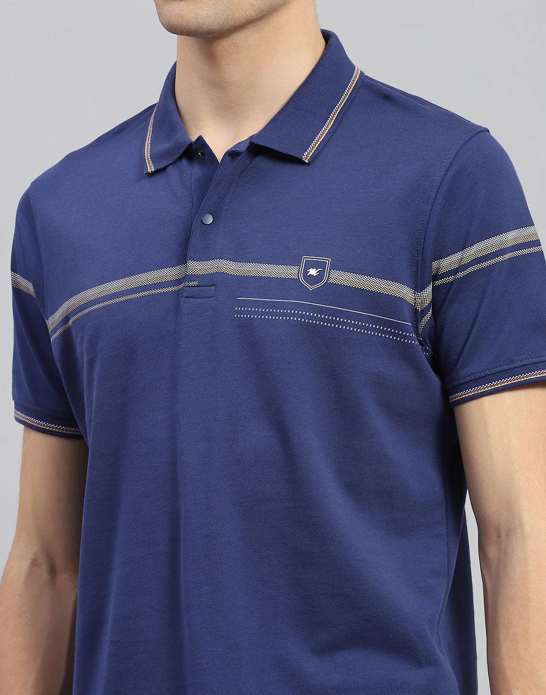 Men Blue Solid  Half Sleeve Lower Set - Image 6