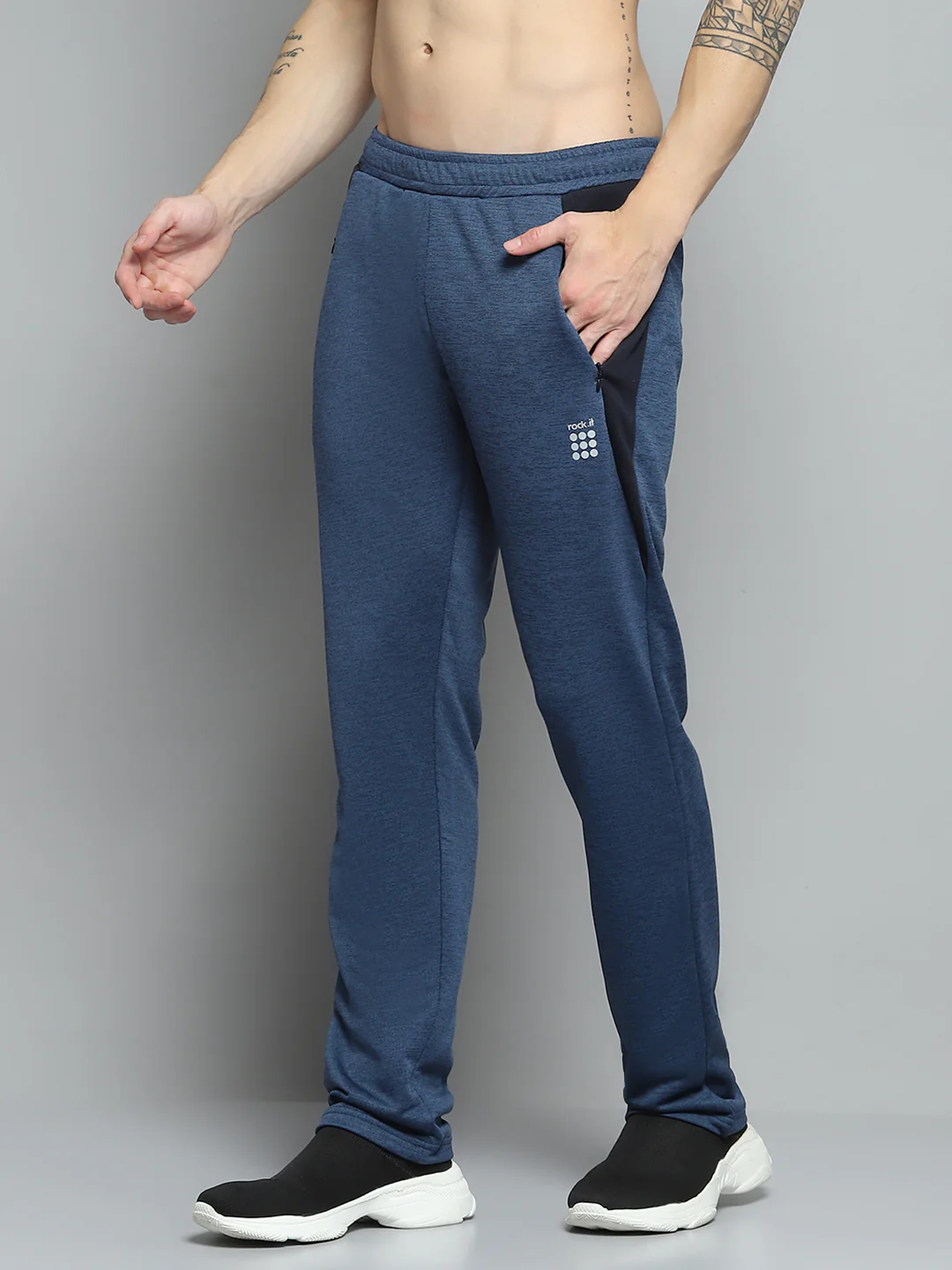 Rock.it Men Blue Solid   Lower - Image 3