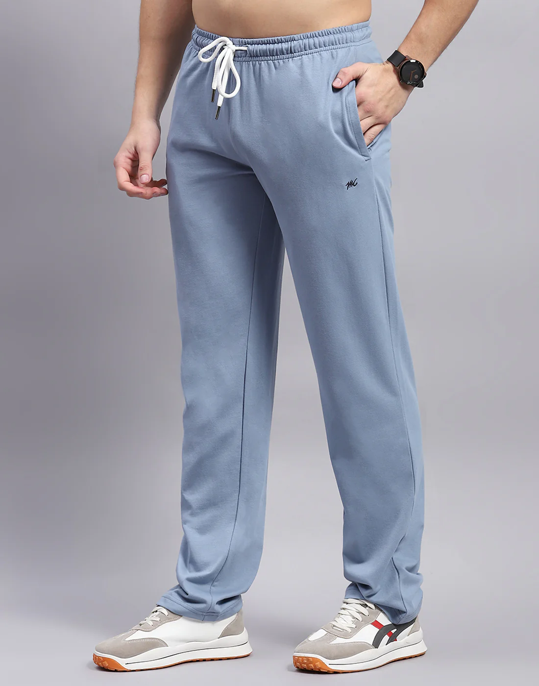 Men Blue Solid Polo Collar Half Sleeve Lower Set - Image 7
