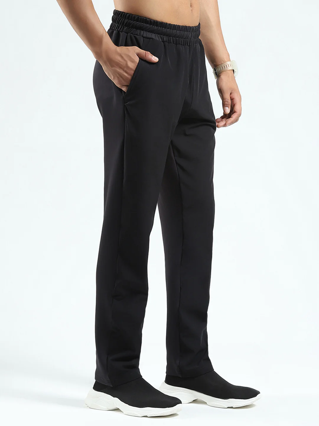 Rock.it Men Blue Solid Regular Fit Lower - Image 4