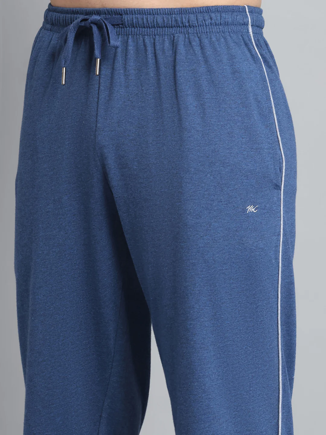 Men Blue Solid Regular Fit Lower - Image 6