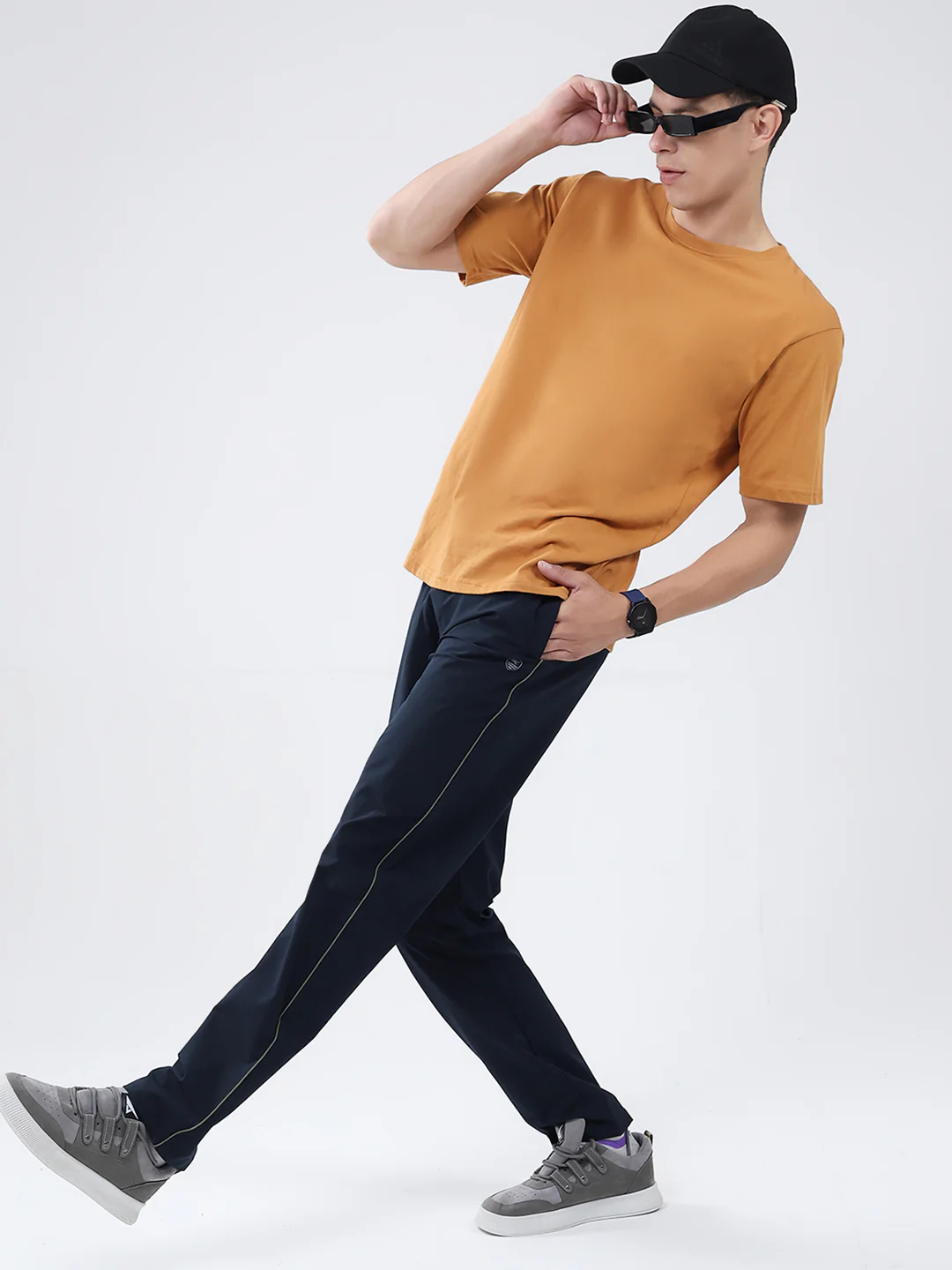 Men Blue Solid Regular Fit Winter Lower - Image 2