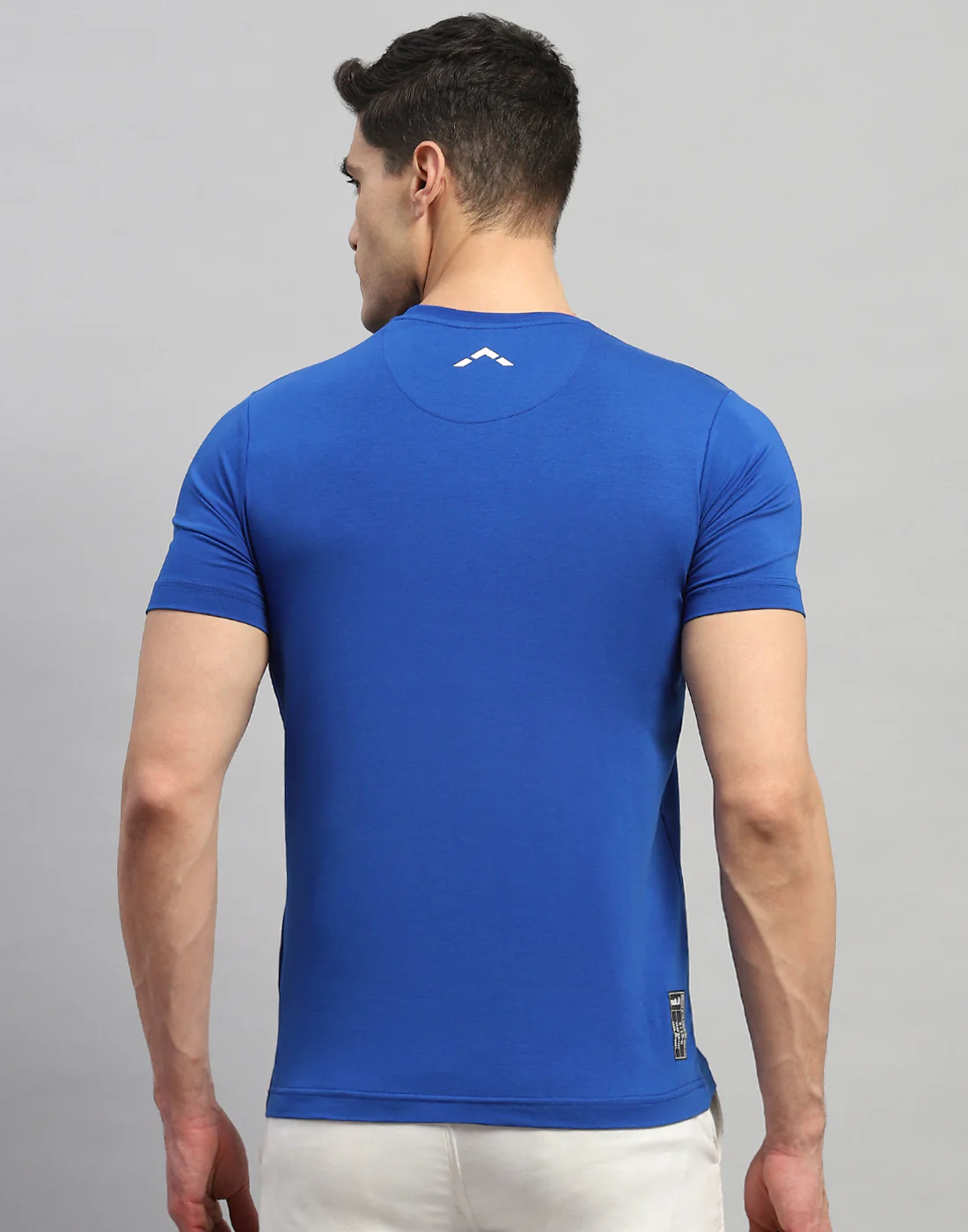 Rock.it Men Blue Solid Round Neck Half Sleeve T-Shirt - Image 5