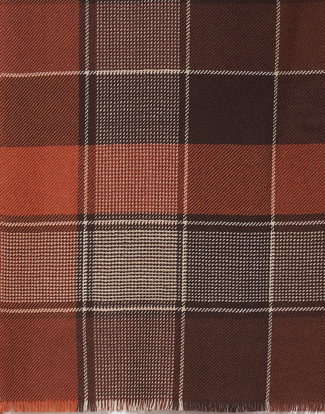 Men Brown Check Muffler - Image 7