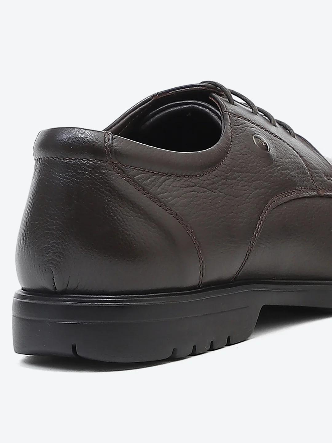 Men Brown Lace Up Genuine Leather Formal Derby - Image 10