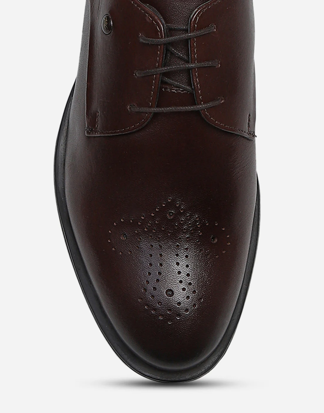 Men Brown Lace Up Genuine Leather Formal Brogues - Image 7