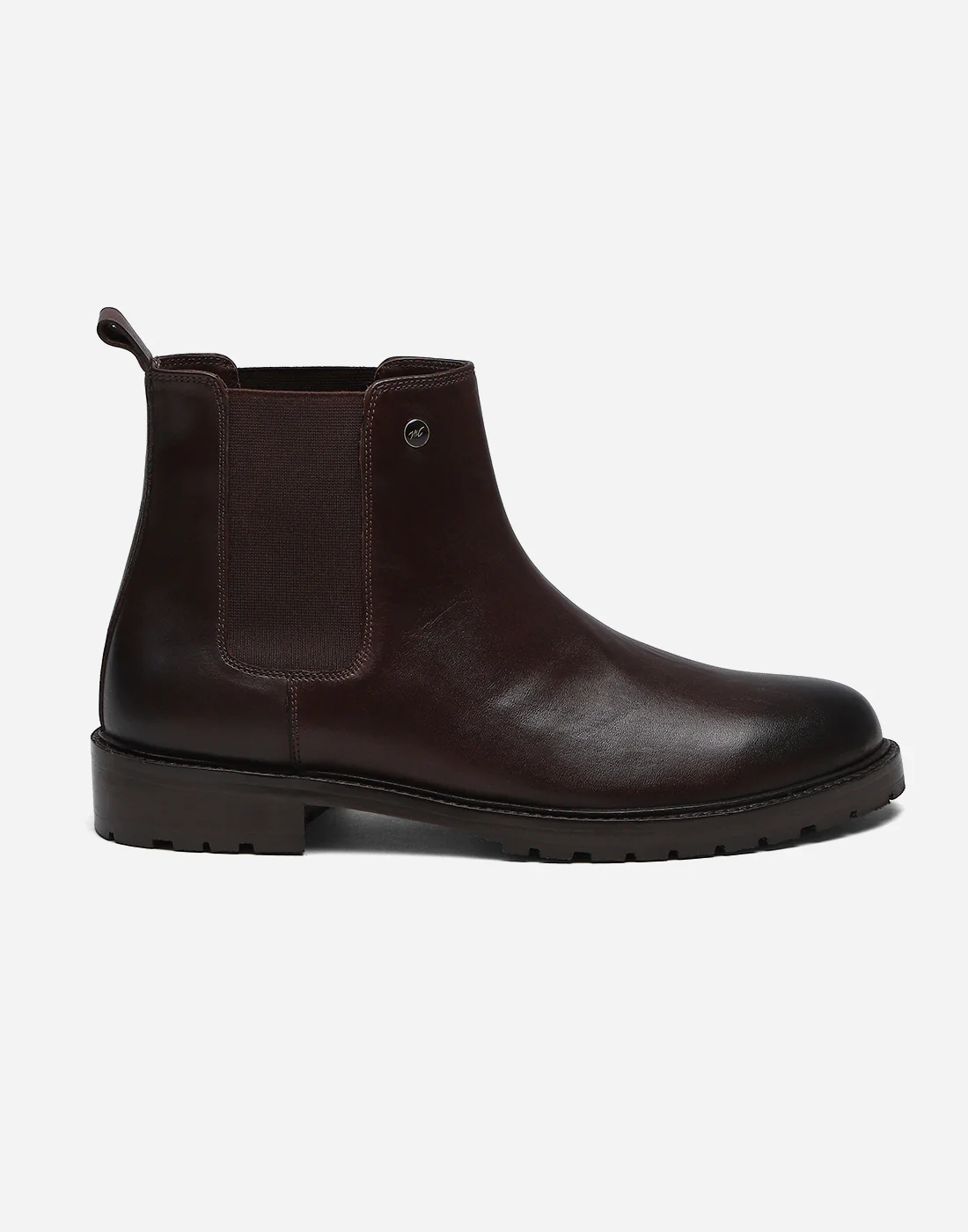 Men Brown Slip on Genuine Leather Chelsea Boots - Image 3