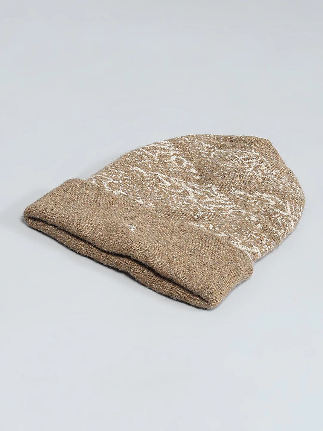 Men Brown Self Design Cap - Image 6