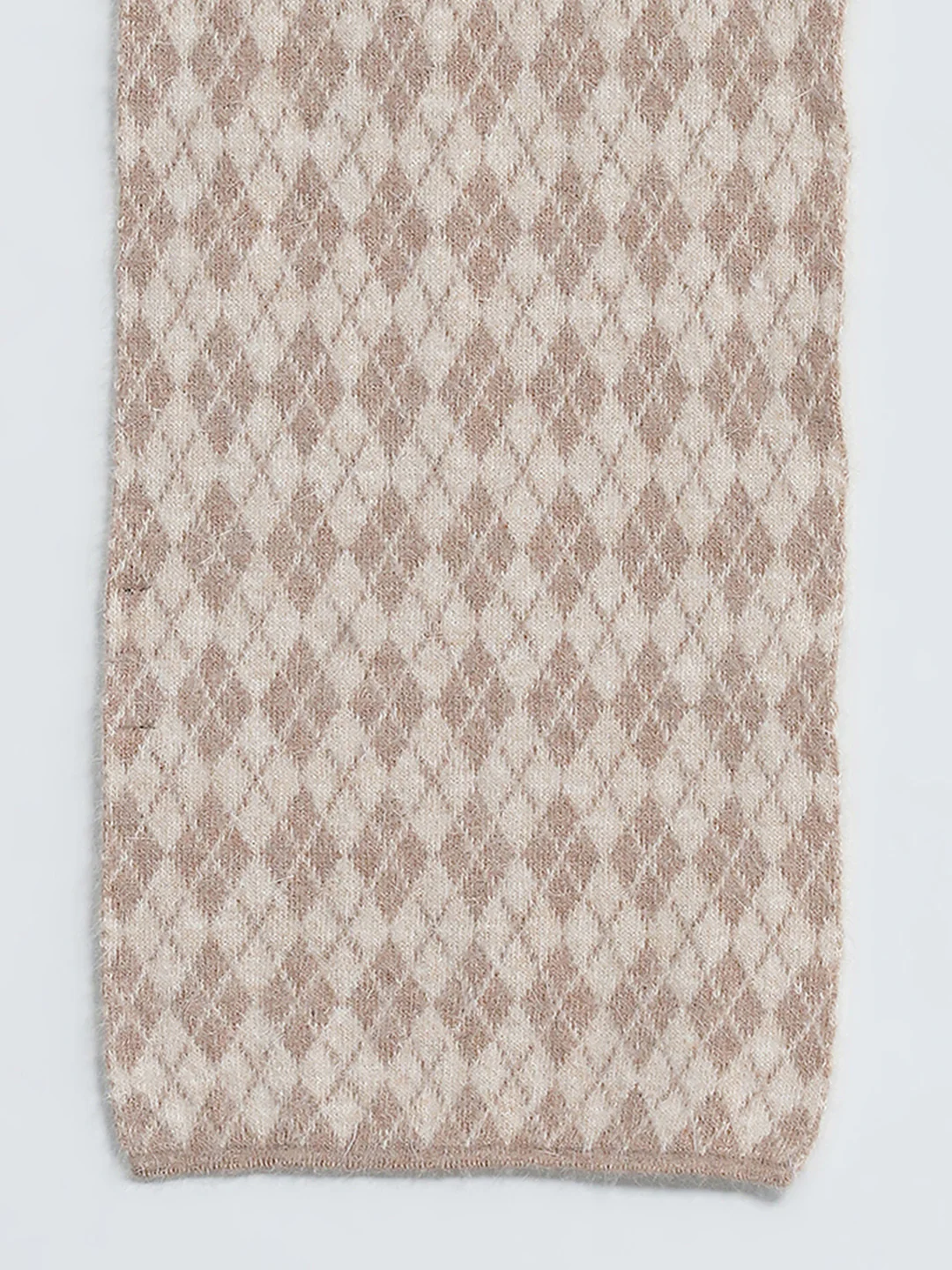 Men Brown Self Design Muffler - Image 8