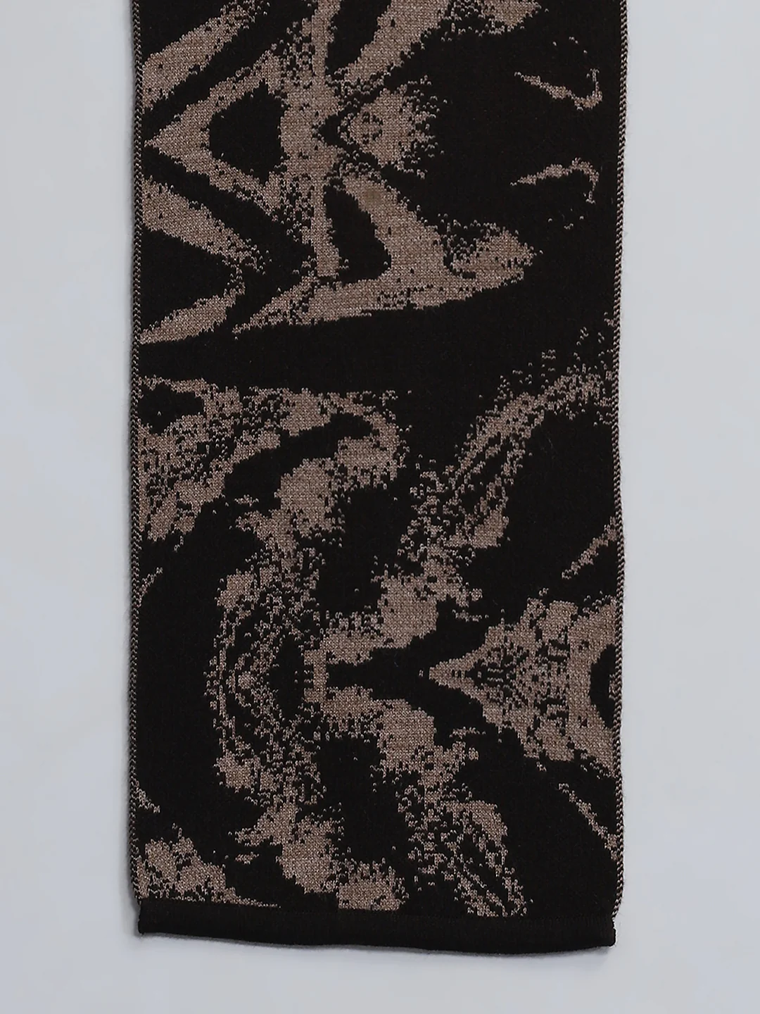 Men Brown Self Design Muffler - Image 7