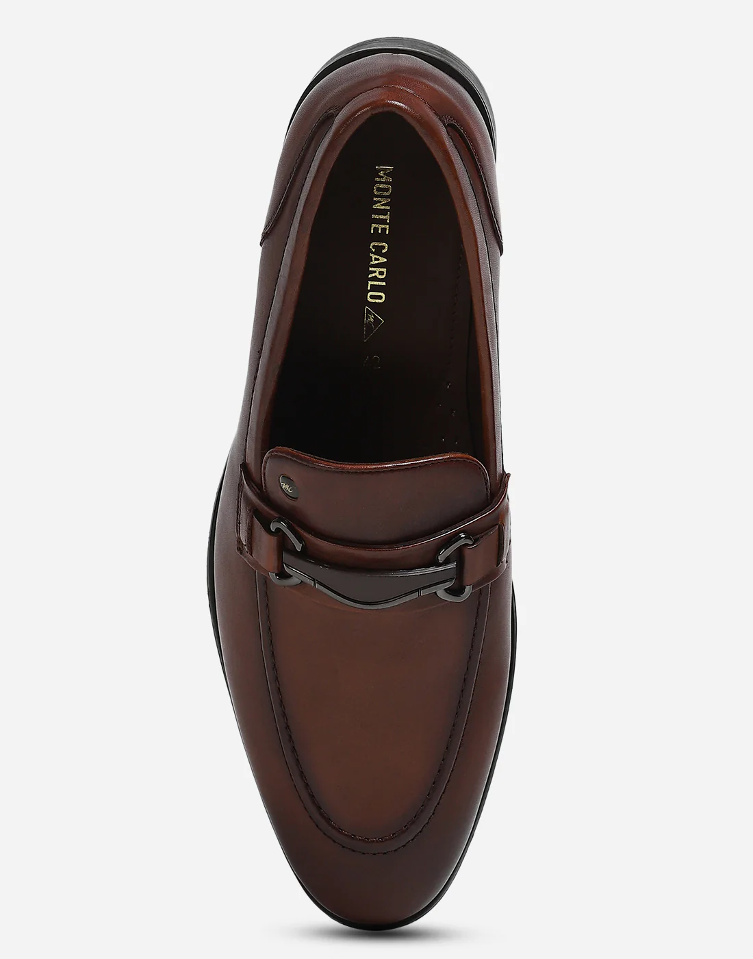 Men Brown Slip on Genuine Leather Loafers - Image 6
