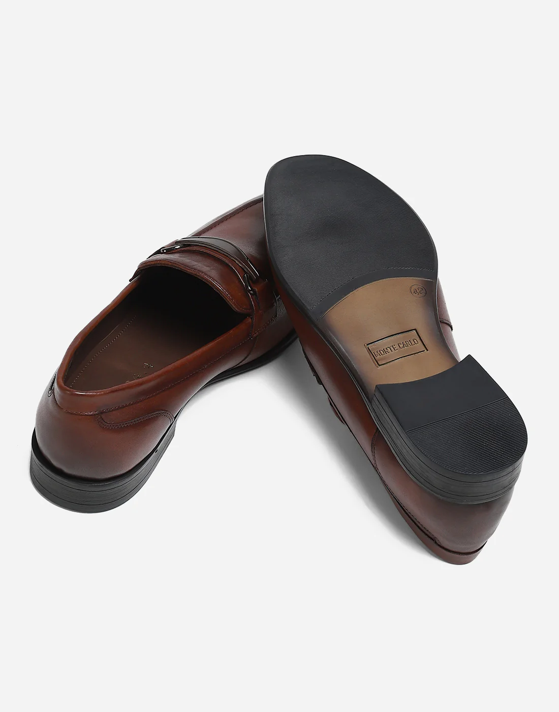 Men Brown Slip on Genuine Leather Loafers - Image 8