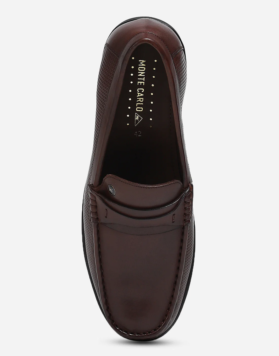 Men Brown Slip on Genuine Leather Loafers - Image 6
