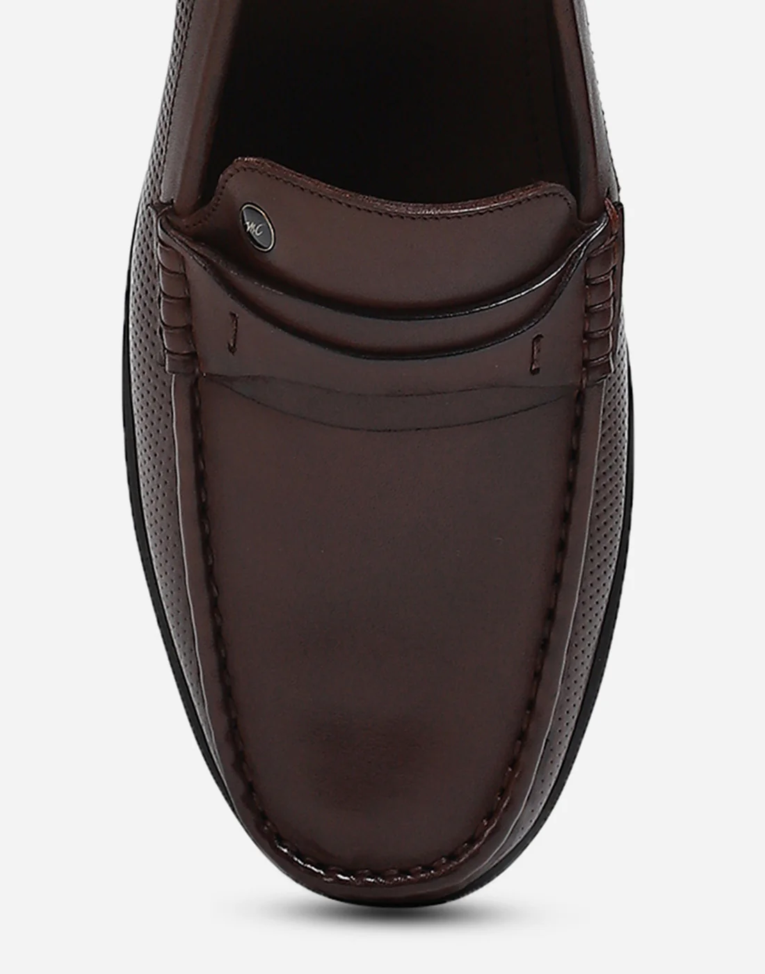 Men Brown Slip on Genuine Leather Loafers - Image 7