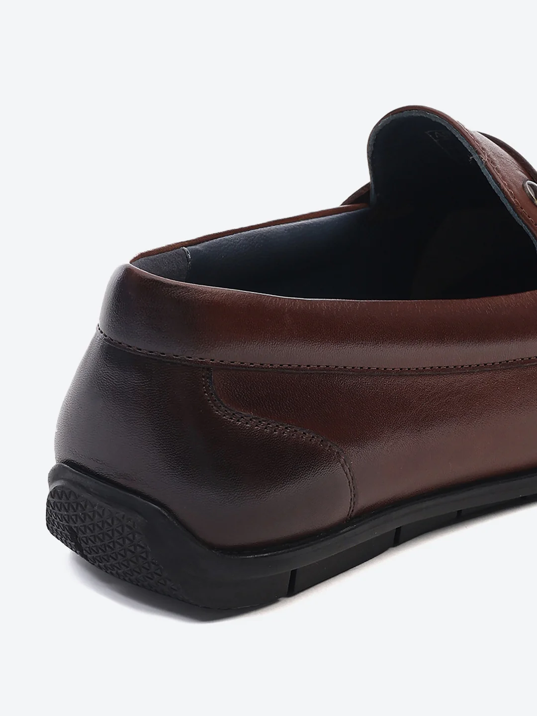Men Brown Slip on Genuine Leather Loafers - Image 9