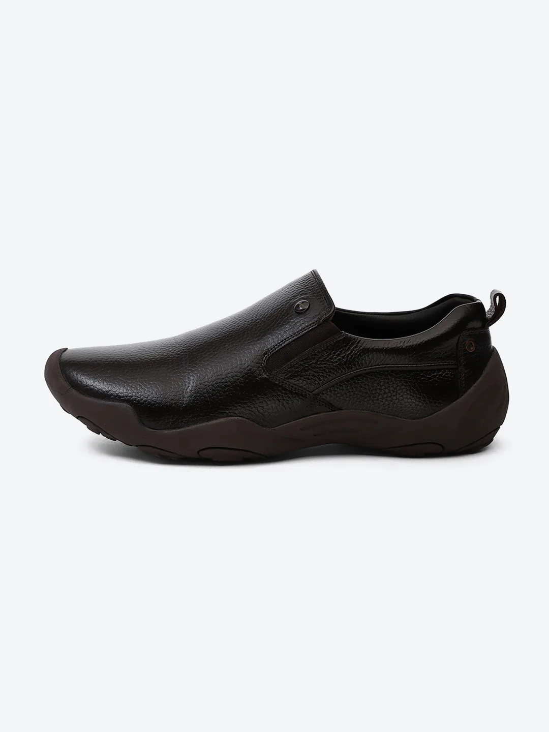 Men Brown Slip on Genuine Leather Shoes - Image 4