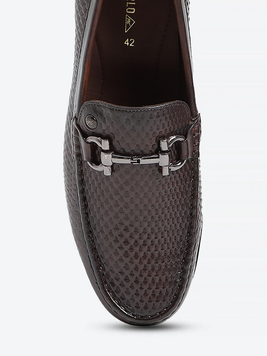 Men Brown Slip on Leather Loafers - Image 7