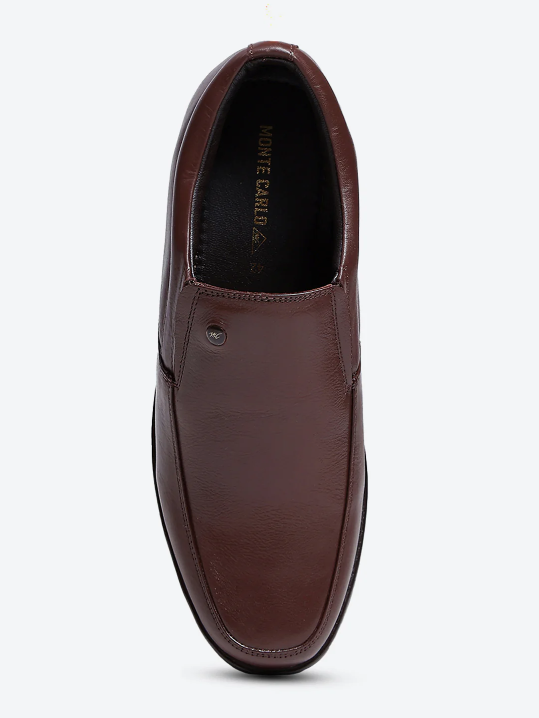 Men Brown Slip on Leather Shoes - Image 7