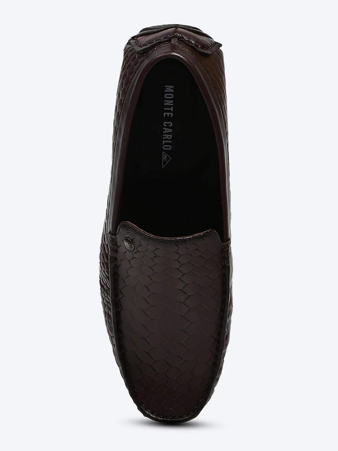 Men Brown Slip on Microfibre Loafers - Image 5