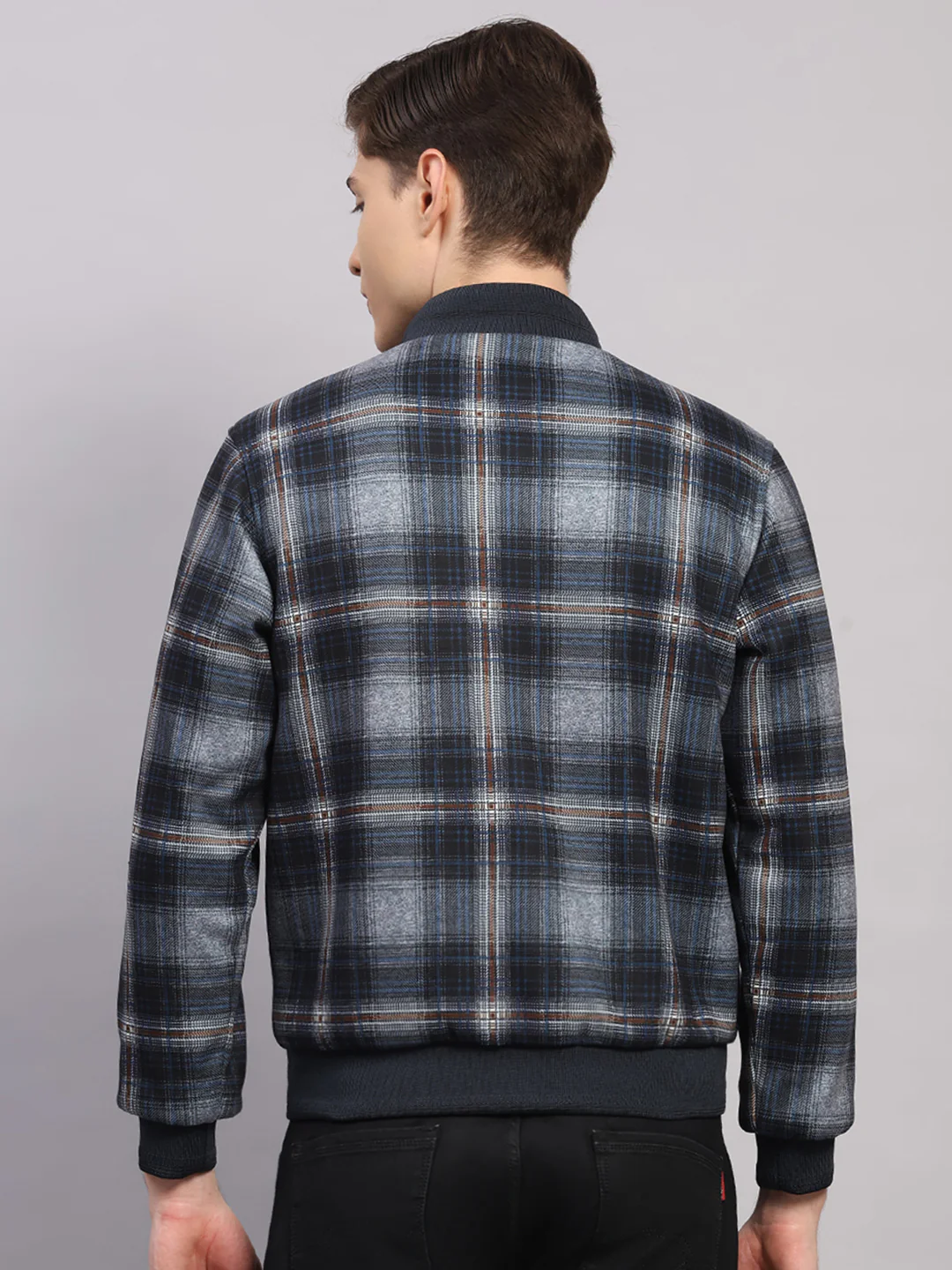 Luxuria Men Brown Solid Collar Full Sleeve Jacket - Image 9