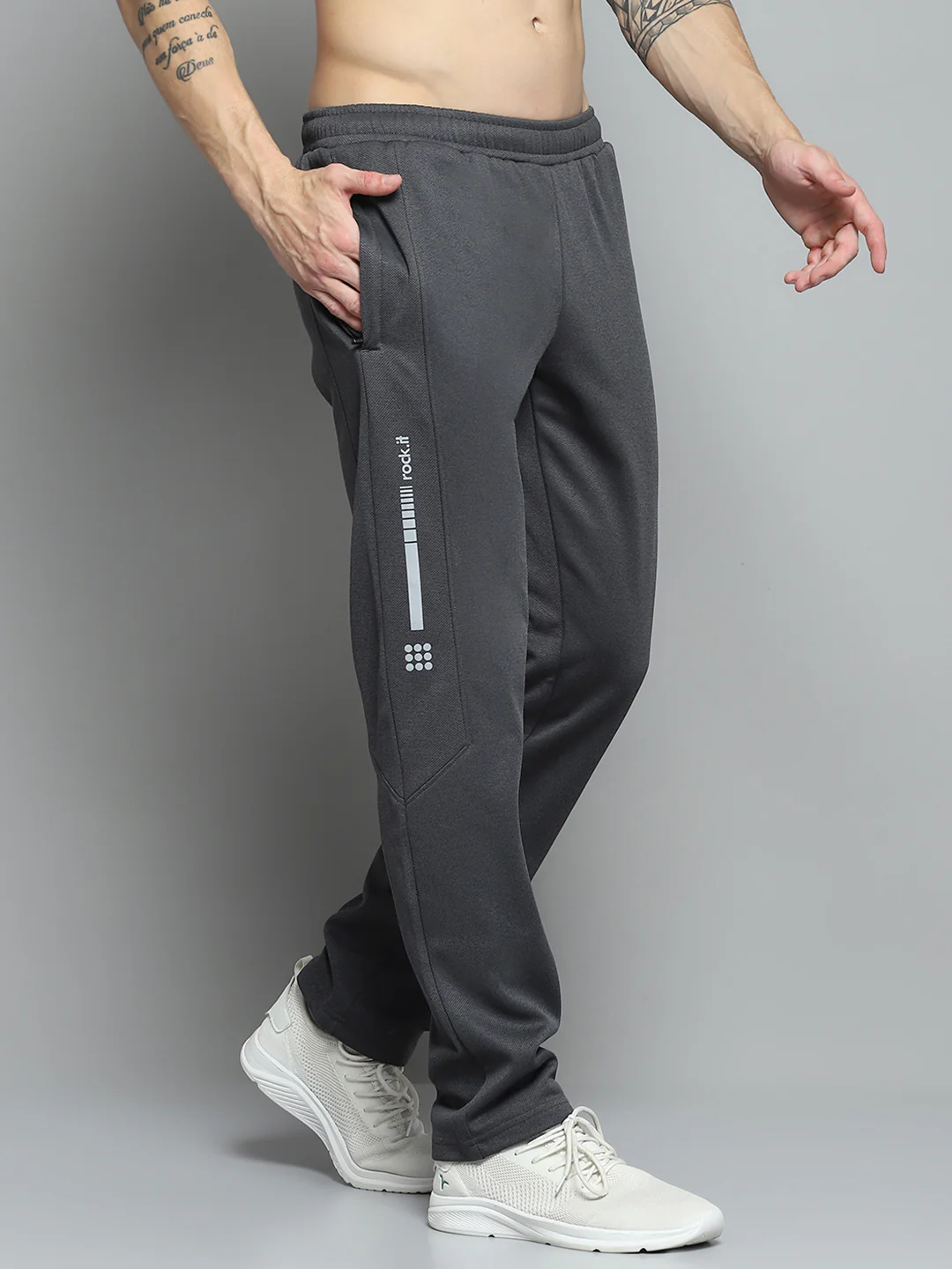 Rock.it Men Charcoal Printed   Lower - Image 4